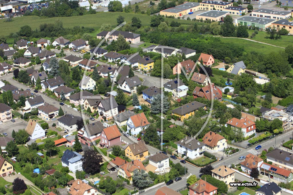 Photo arienne de Geispolsheim (Geispolsheim Gare)