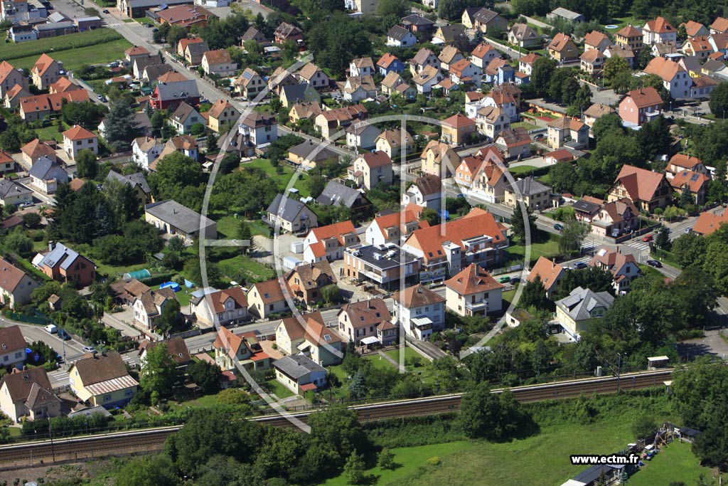 Photo arienne de Geispolsheim (Geispolsheim Gare)