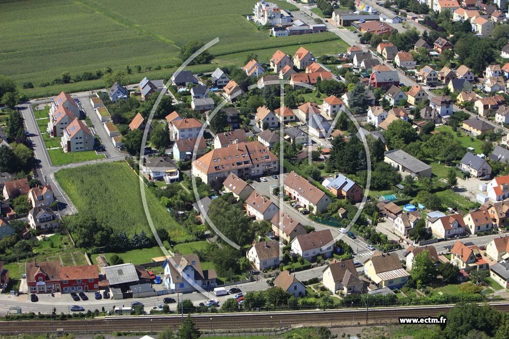 Photo arienne de Geispolsheim (Geispolsheim Gare)