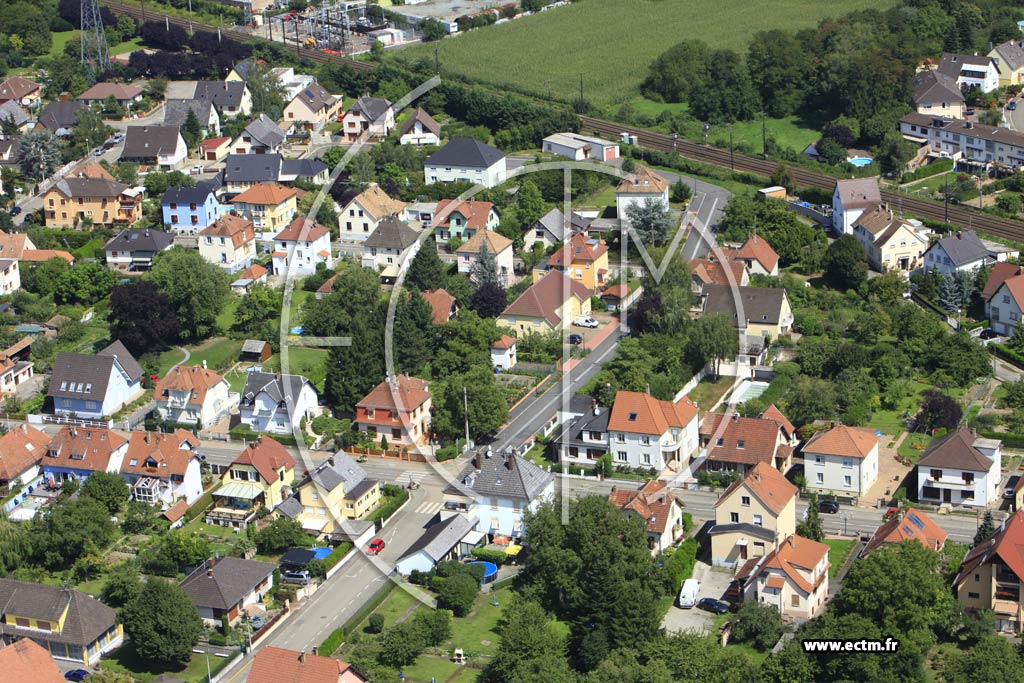 Photo arienne de Geispolsheim (Geispolsheim Gare)