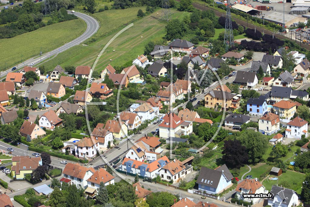 Photo arienne de Geispolsheim (Geispolsheim Gare)