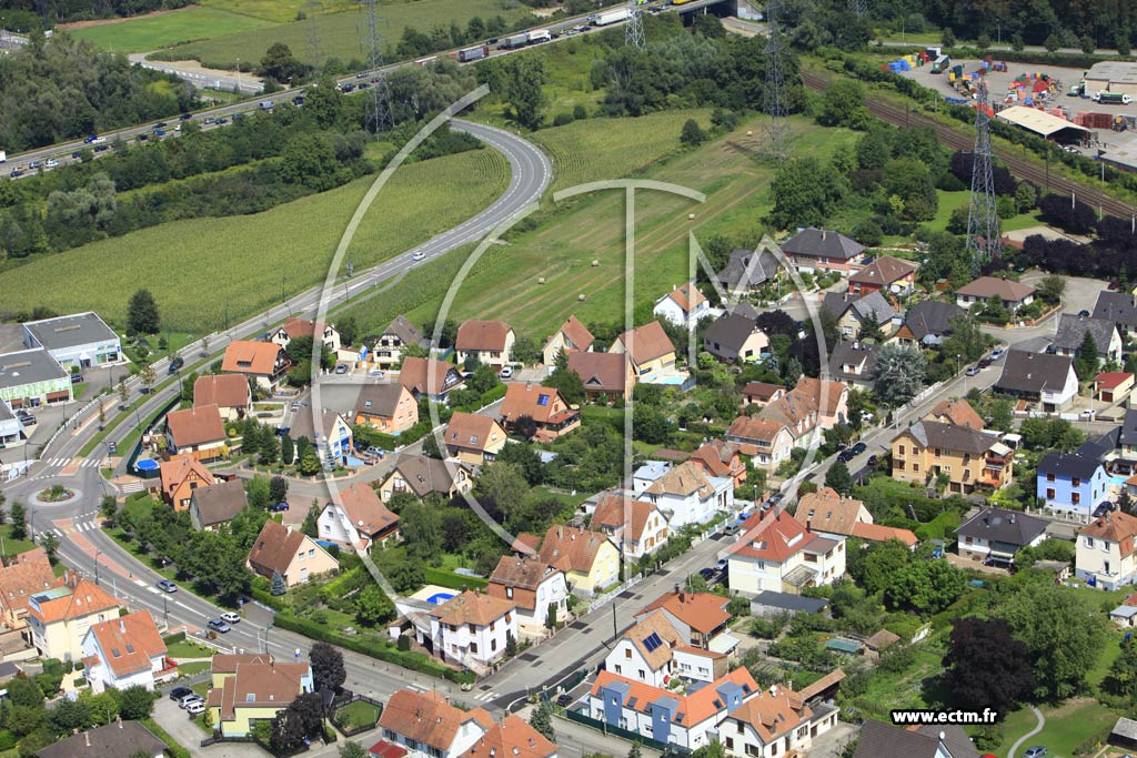 Photo arienne de Geispolsheim (Geispolsheim Gare)