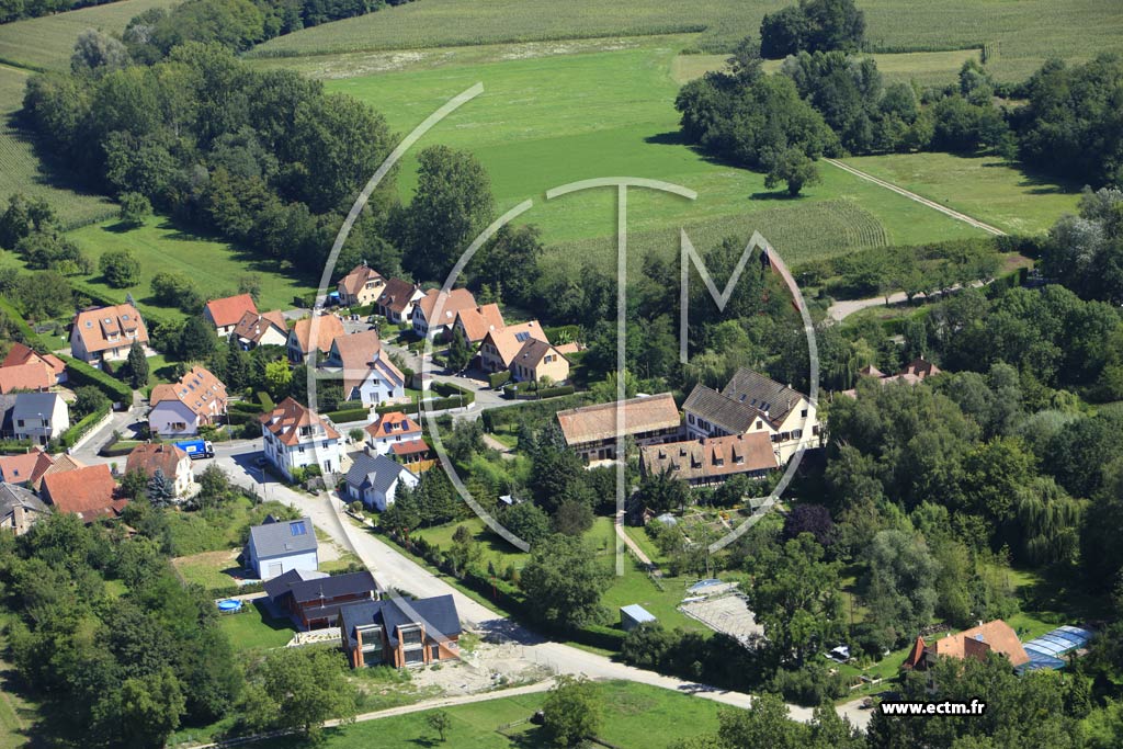 Photo arienne de Plobsheim (Le Moulin)