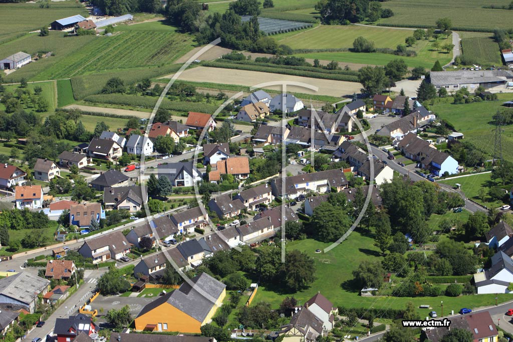 Photo arienne de Plobsheim (Le Moulin)