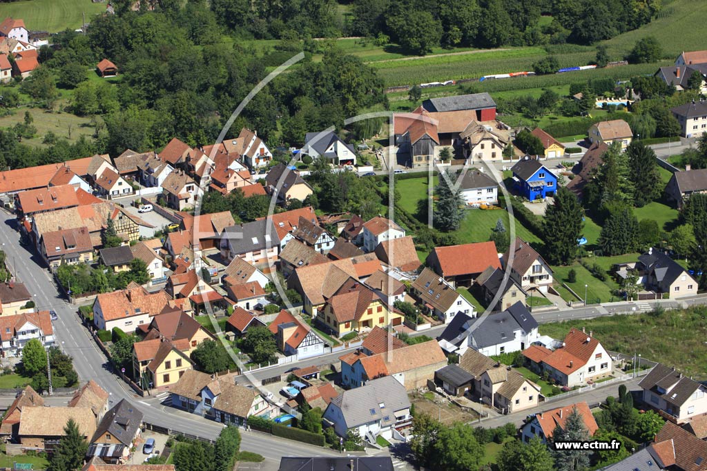 Photo arienne de Plobsheim (Le Moulin)