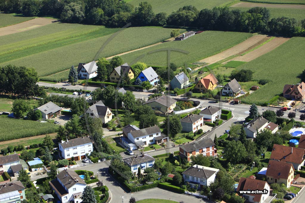 Photo arienne de Breuschwickersheim