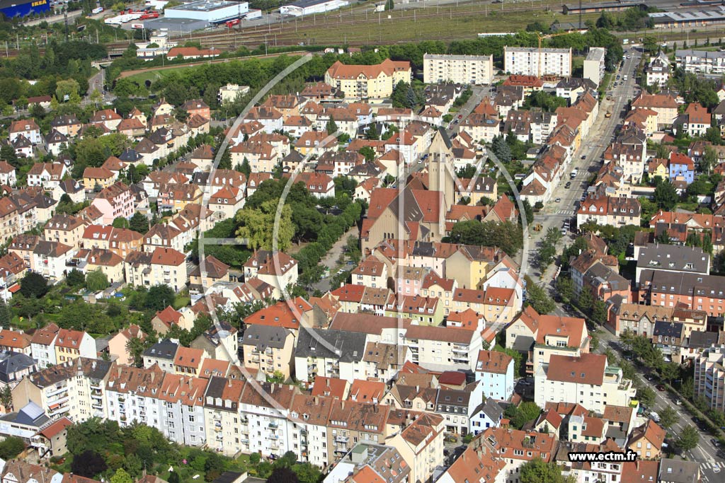 Photo arienne de Strasbourg (Cronenbourg Est)