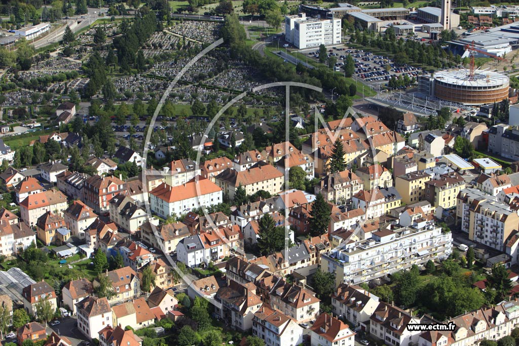 Photo arienne de Strasbourg (Cronenbourg Est)