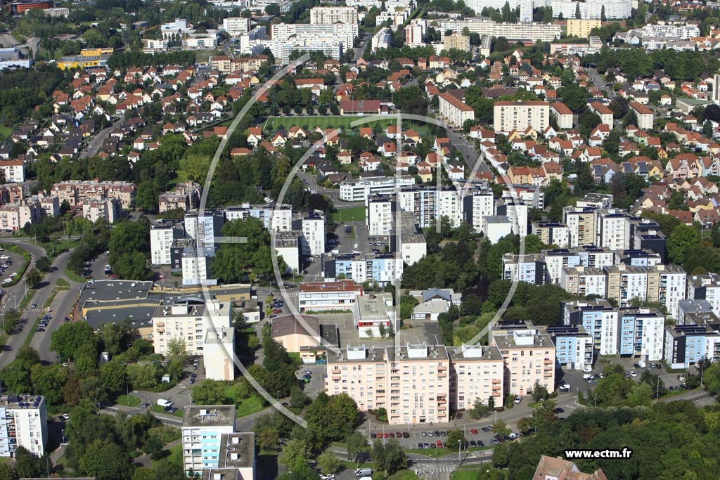 Photo arienne de Strasbourg (Hautepierre)