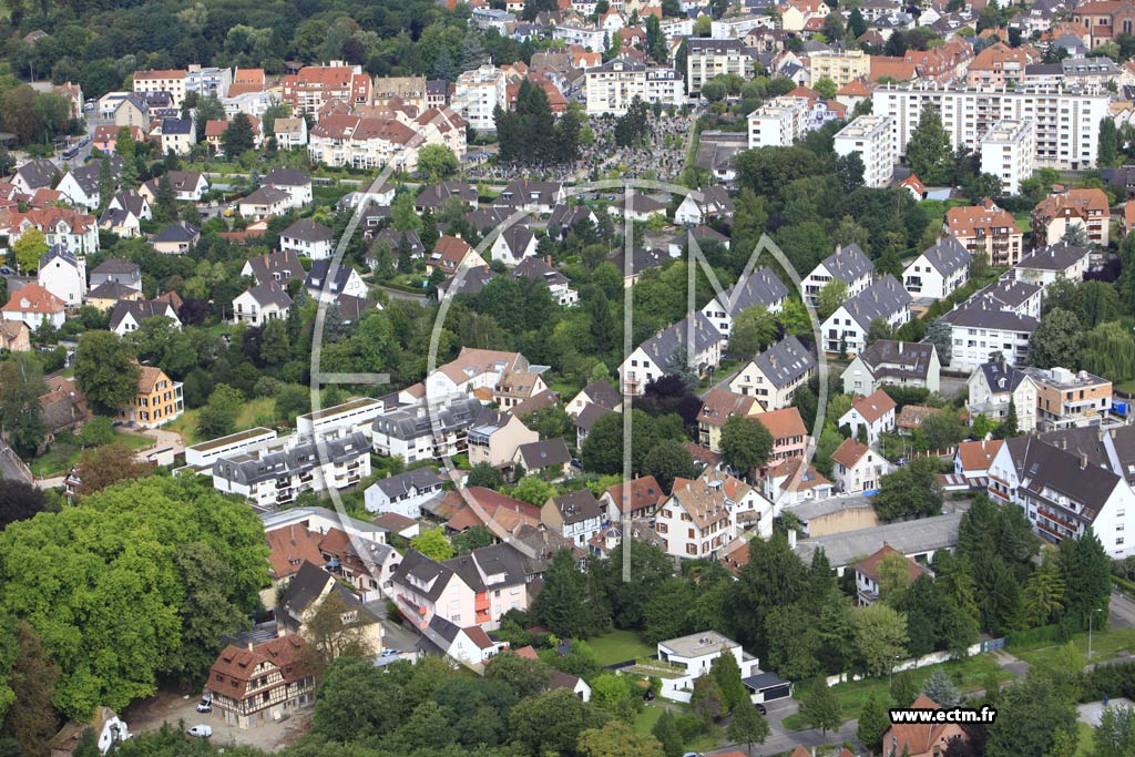 Photo arienne de Strasbourg (Robertsau)