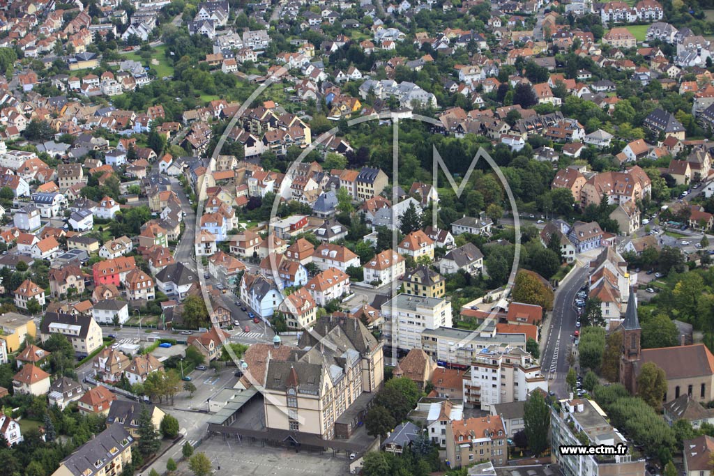 Photo arienne de Strasbourg (Robertsau)