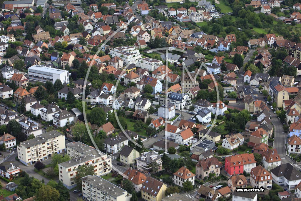 Photo arienne de Strasbourg (Robertsau)