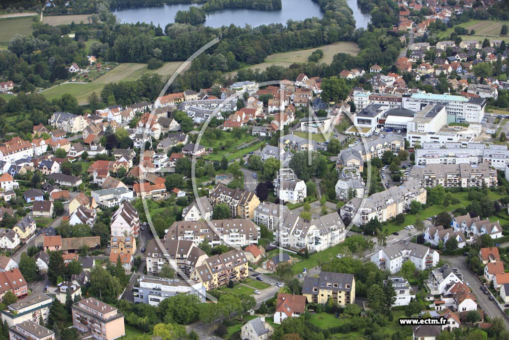 Photo arienne de Strasbourg (Robertsau)