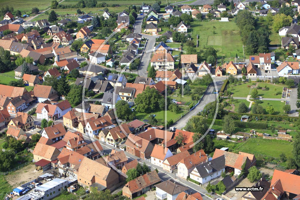 Photo arienne de Oberhoffen-sur-Moder