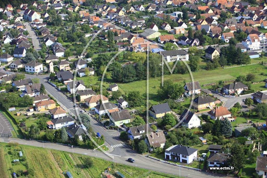 Photo arienne de Oberhoffen-sur-Moder