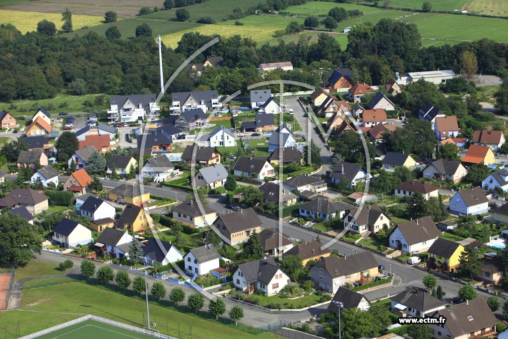 Photo arienne de Oberhoffen-sur-Moder