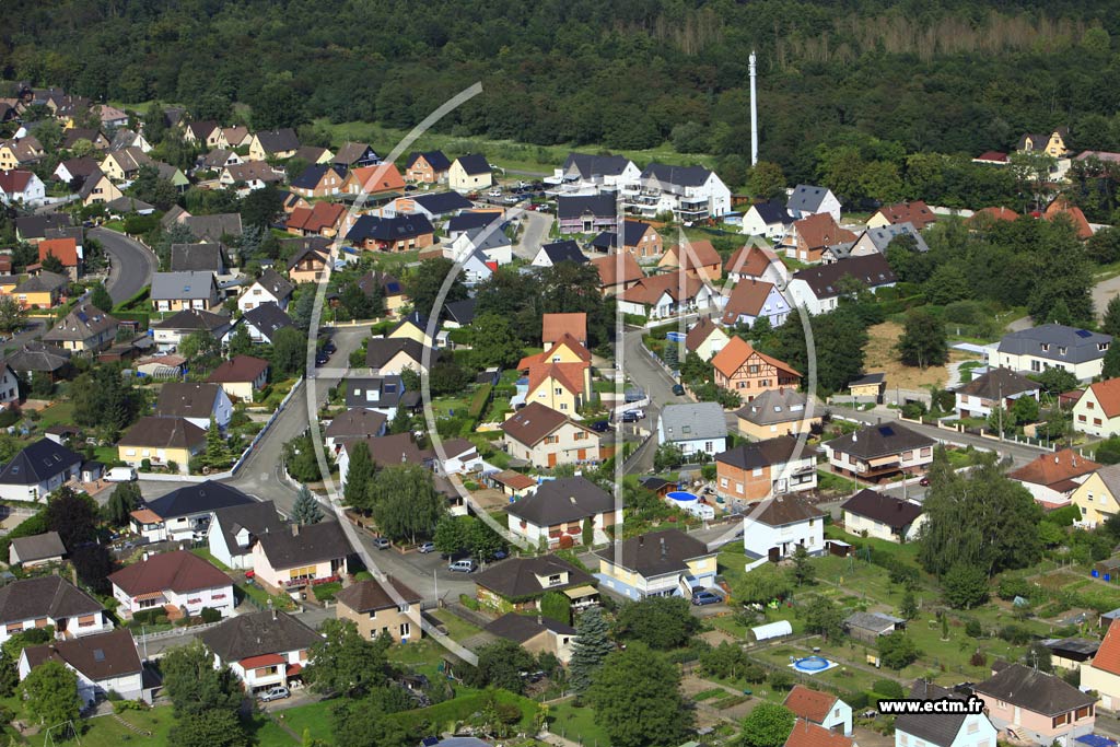 Photo arienne de Oberhoffen-sur-Moder