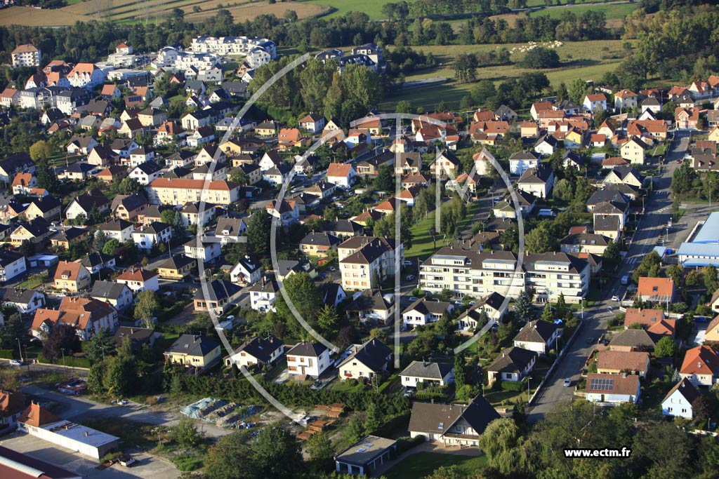 Photo arienne de Haguenau (Schloessel)