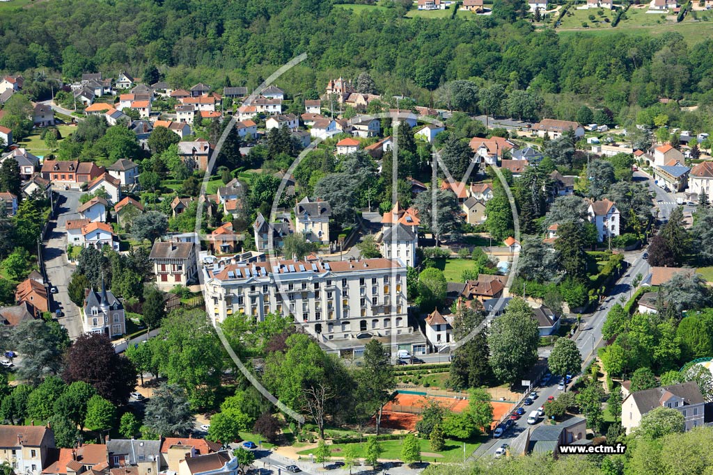 Photo arienne de Nris-les-Bains