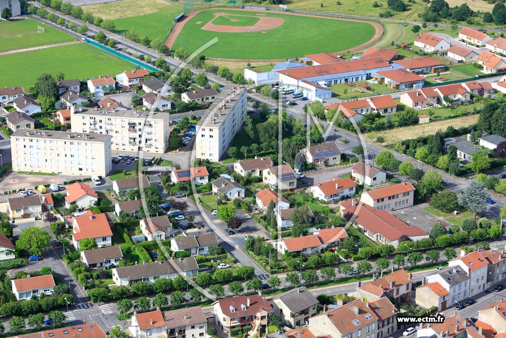 Photo arienne de Lunville (Champ de Mars)