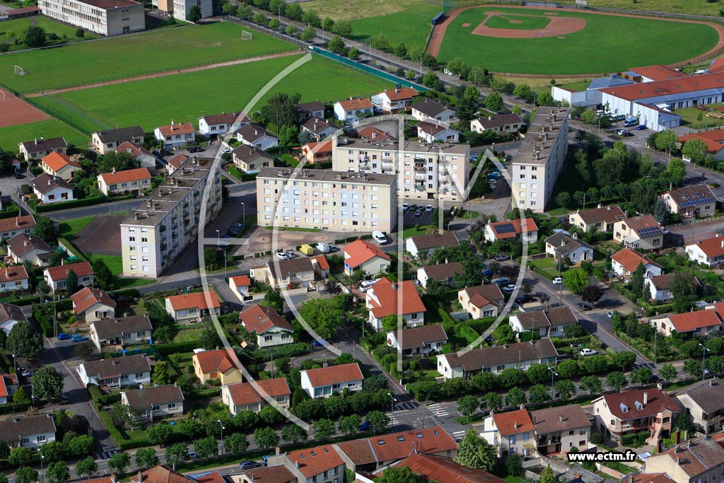 Photo arienne de Lunville (Champ de Mars)