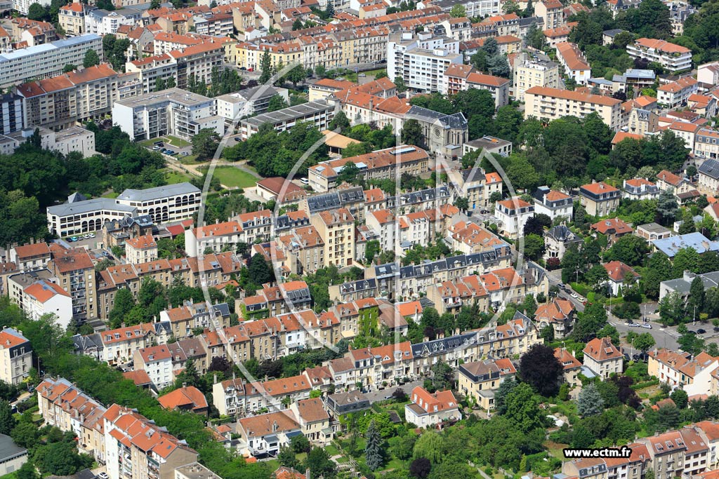 Photo arienne de Nancy (Mon Dsert-Jeanne d'Arc-Saurupt-Clmenceau)