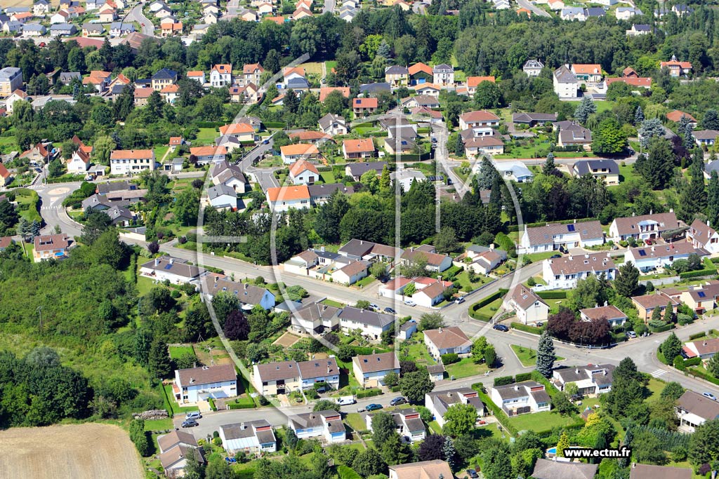 Photo arienne de Courcelles-Chaussy