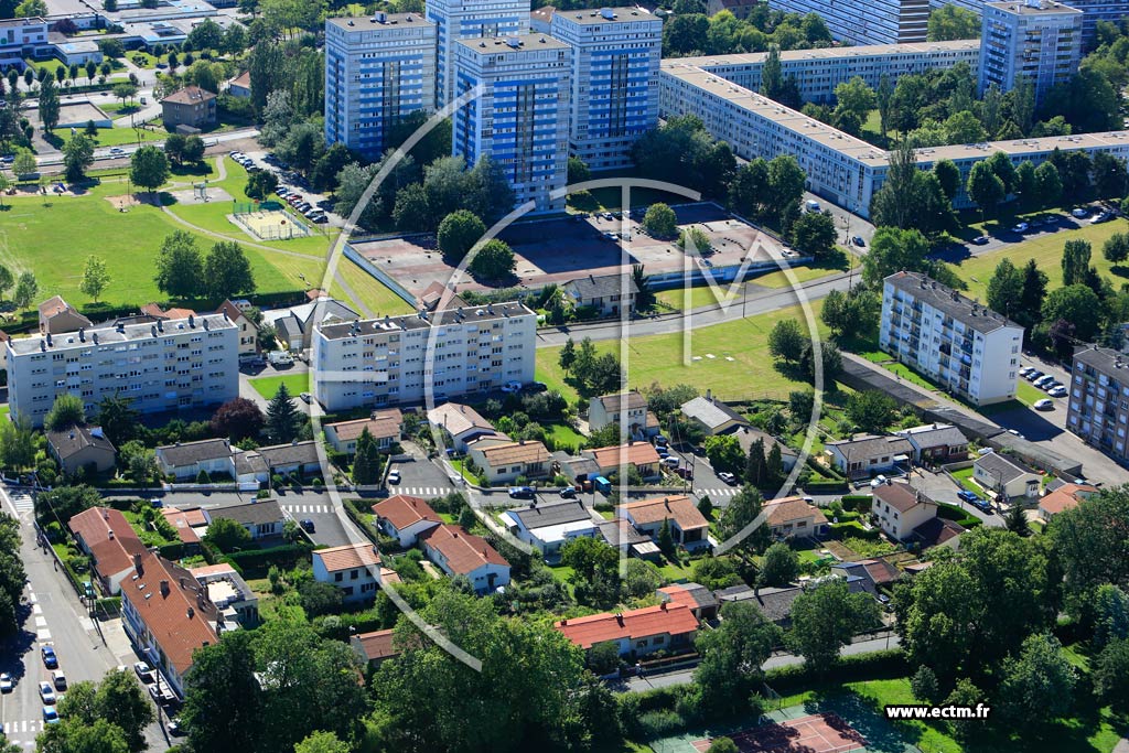 Photo arienne de Metz (Borny)