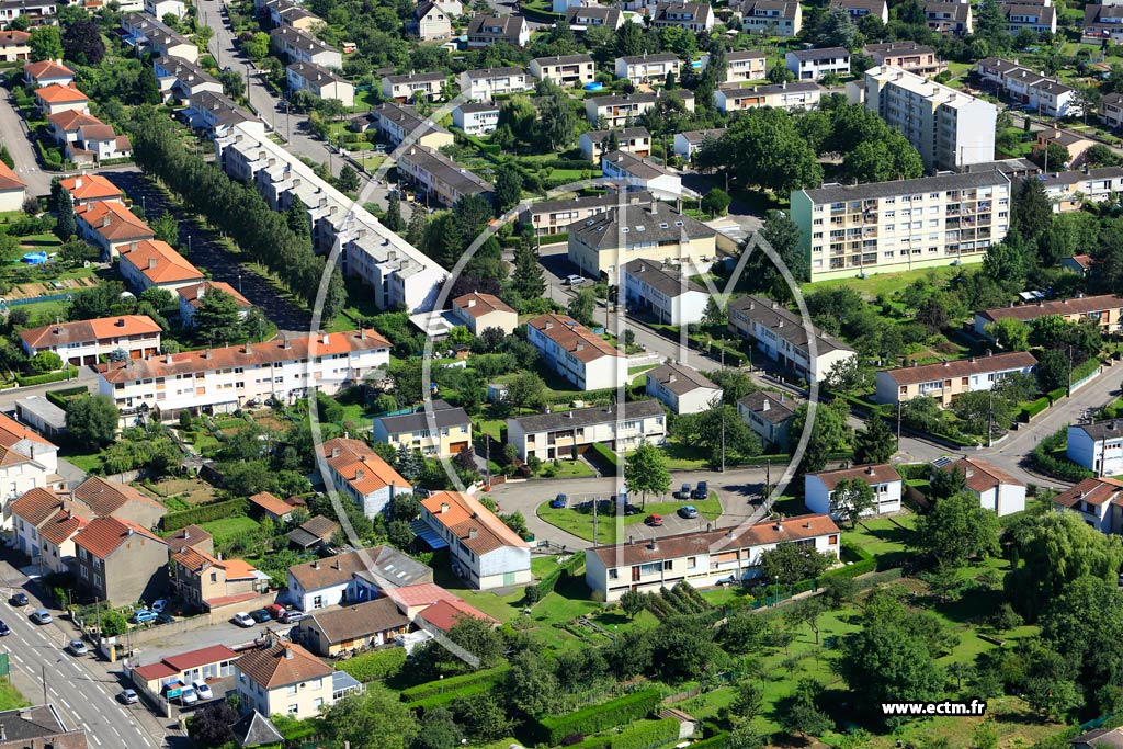 Photo arienne de Metz (Magny)