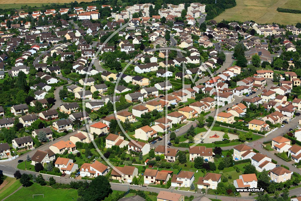 Photo arienne de Metz (Magny)