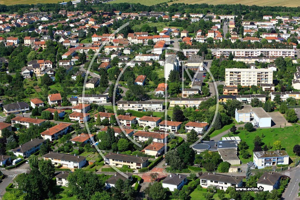 Photo arienne de Metz (Magny)