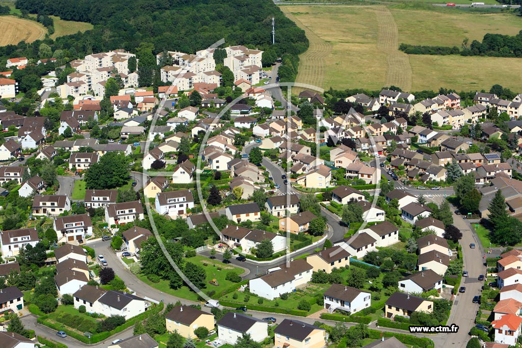 Photo arienne de Metz (Magny)