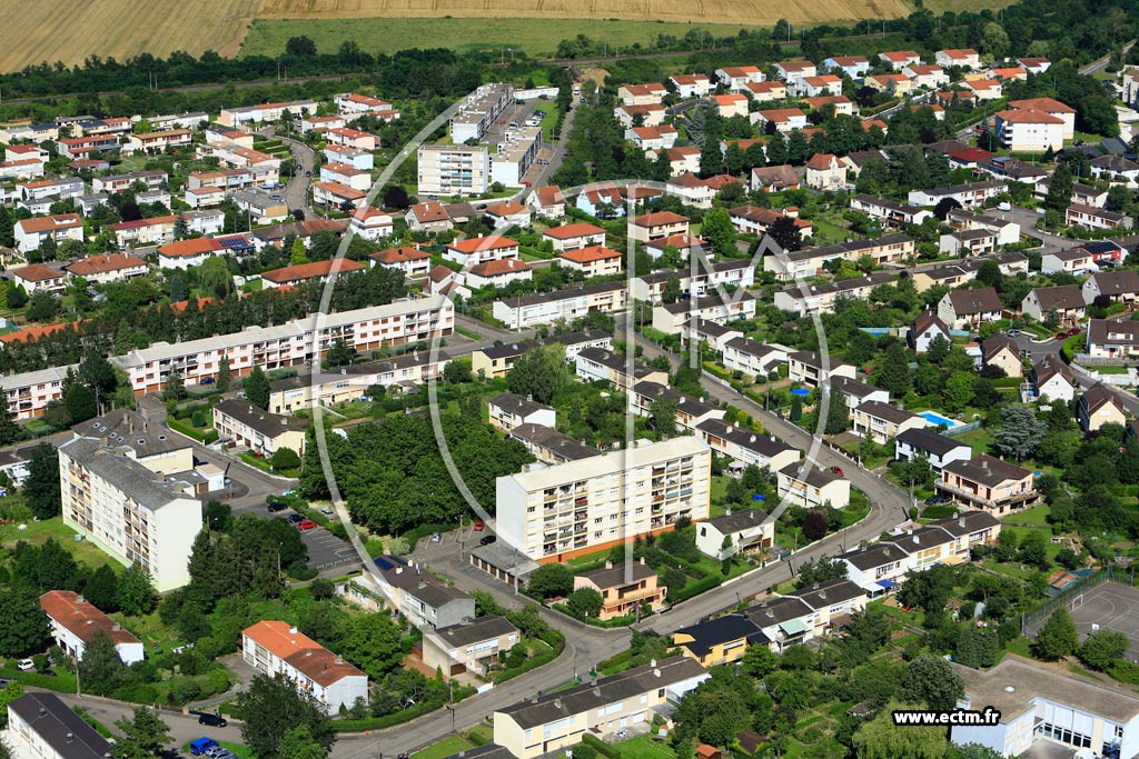 Photo arienne de Metz (Magny)