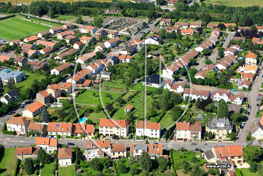 Photo arienne de Metz (Magny)