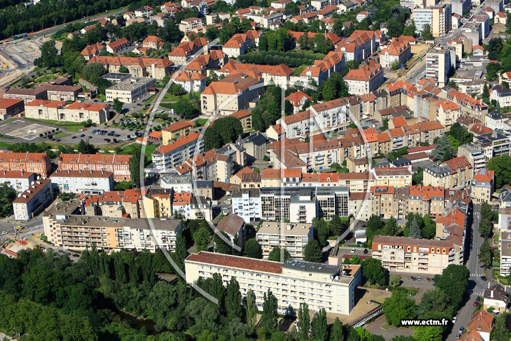 Photo arienne de Metz (Plantires Queuleu)