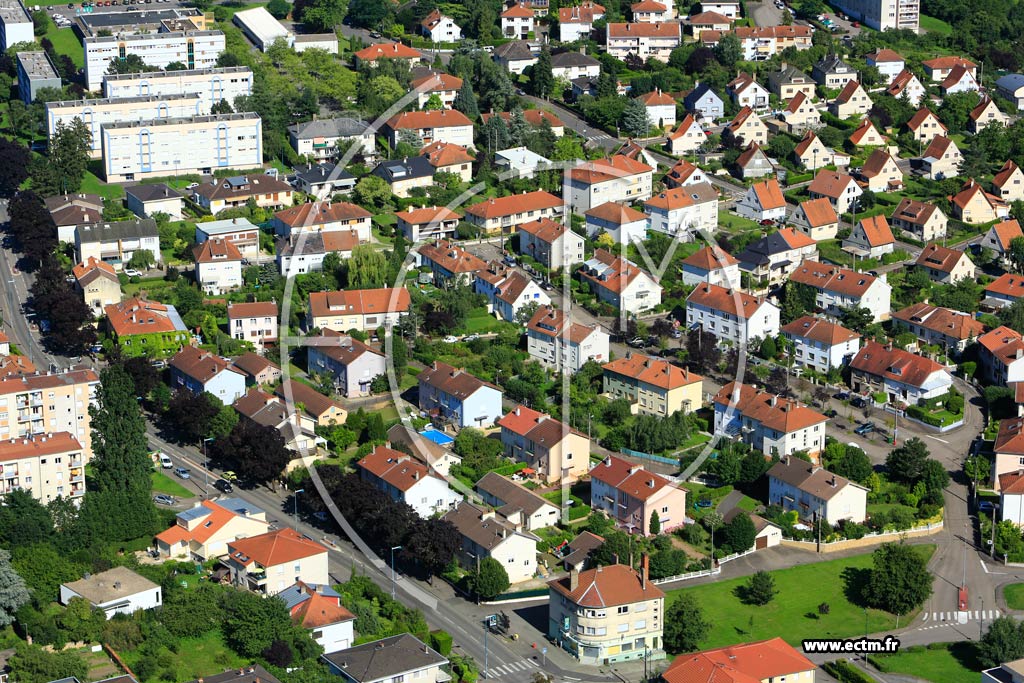 Photo arienne de Metz (Plantires Queuleu)