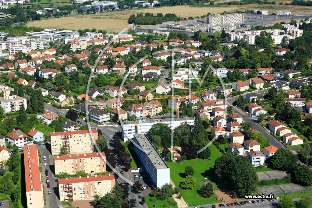 Photo arienne de Metz (Plantires Queuleu)