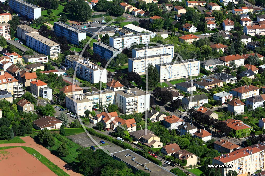 Photo arienne de Metz (Plantires Queuleu)