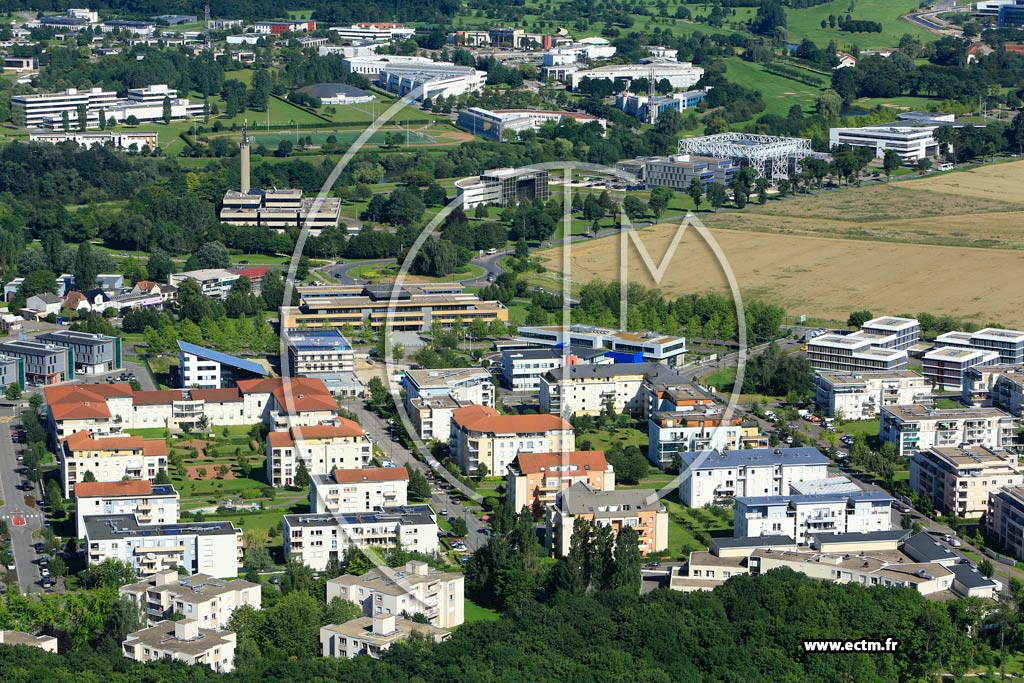 Photo arienne de Metz (Plantires Queuleu)