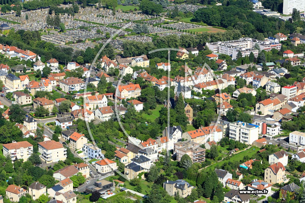 Photo arienne de Metz (Plantires Queuleu)