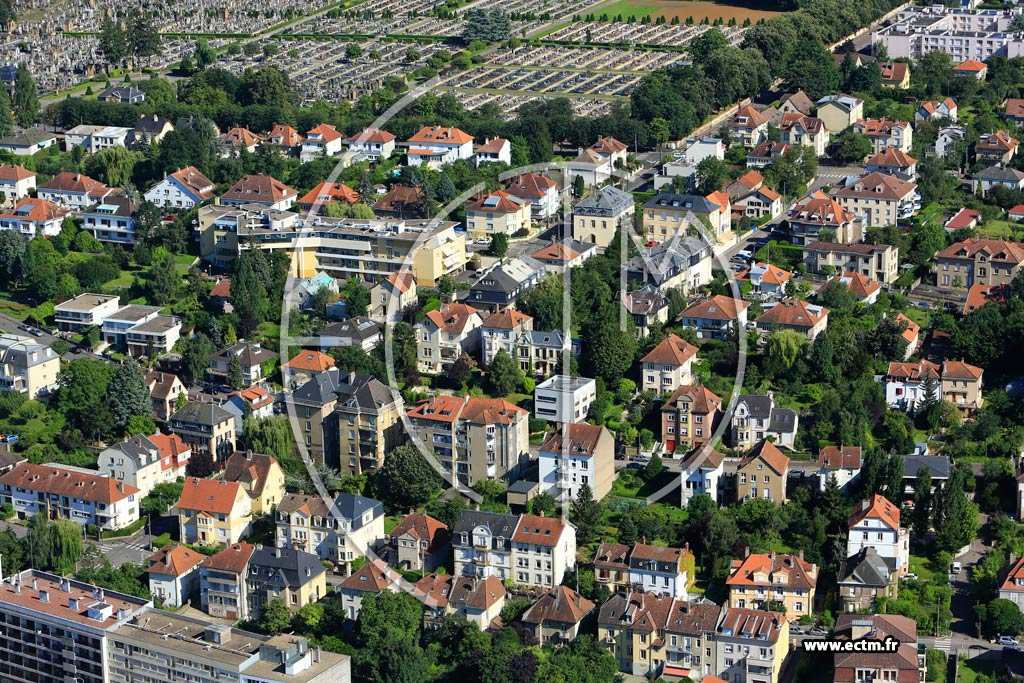 Photo arienne de Metz (Plantires Queuleu)