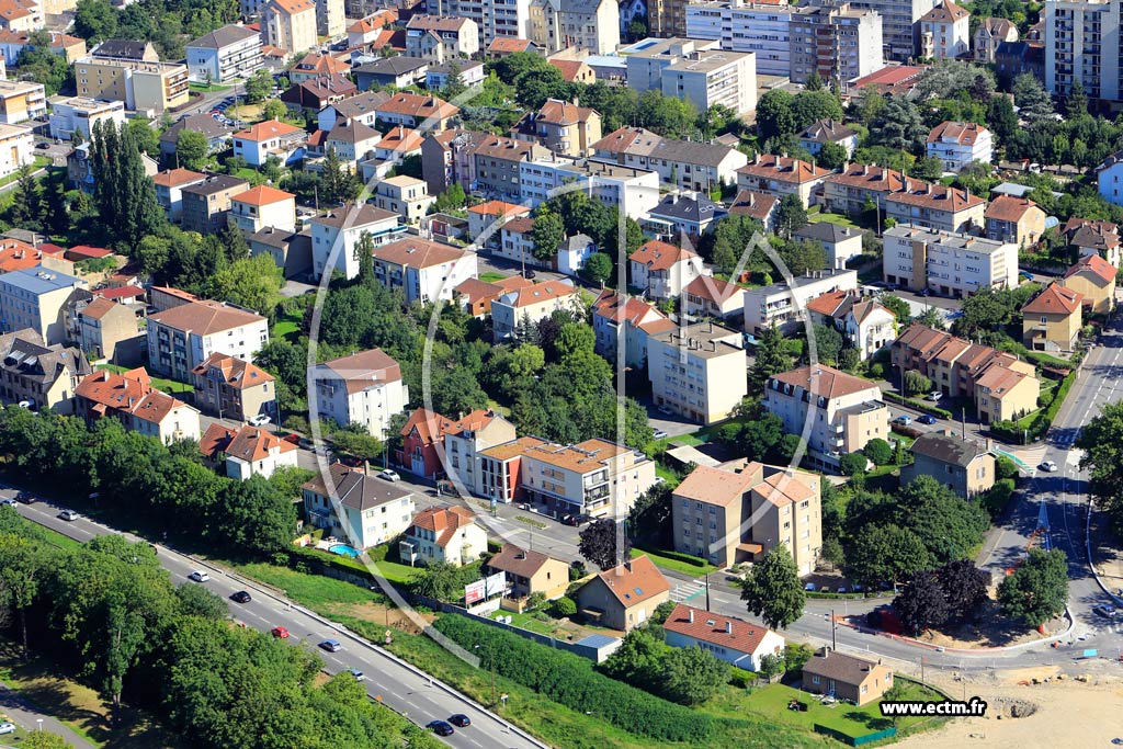 Photo arienne de Metz (Plantires Queuleu)