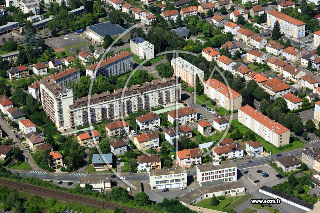 Photo arienne de Metz (Sablon)