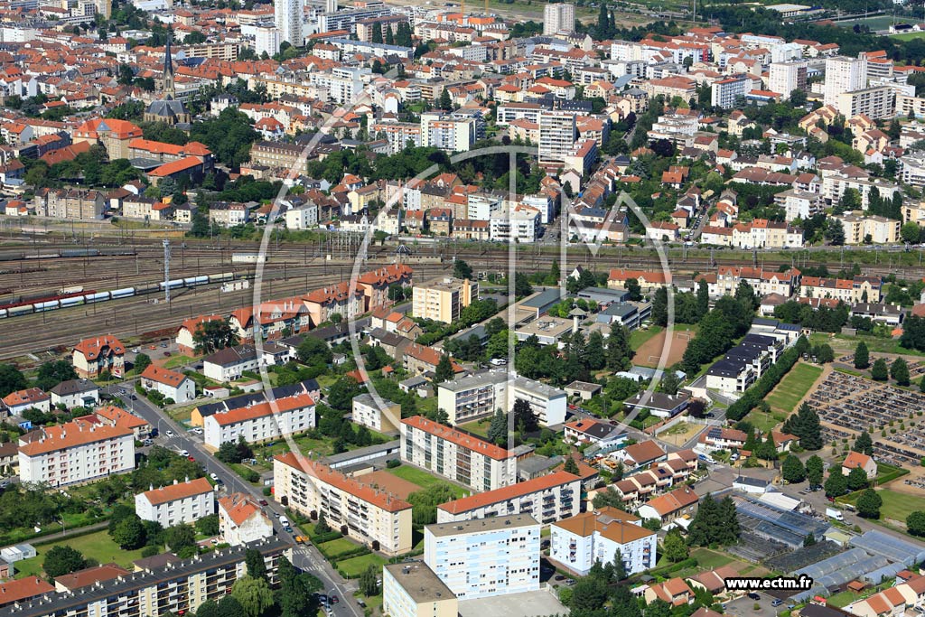 Photo arienne de Montigny-ls-Metz