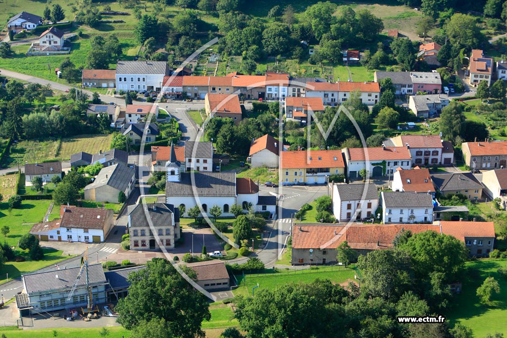 Photo arienne de Berviller-en-Moselle