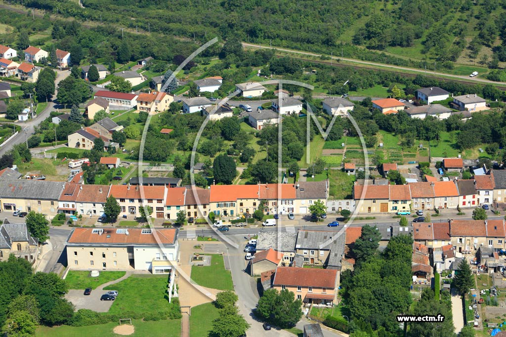 Photo arienne de Hombourg-Budange