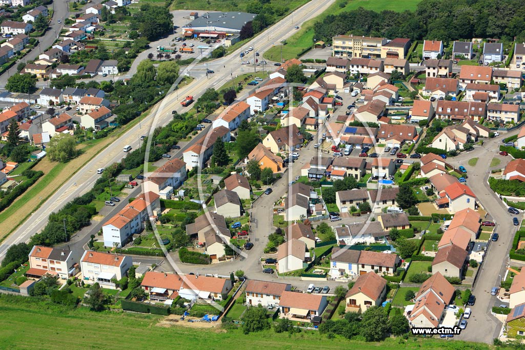 Photo arienne de Marange-Silvange (Vieux Moulin)