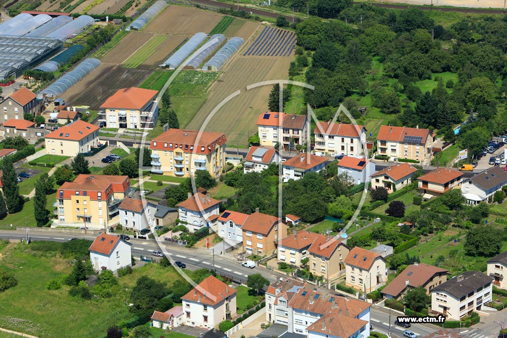 Photo arienne de Metz (Devant-les-Ponts)