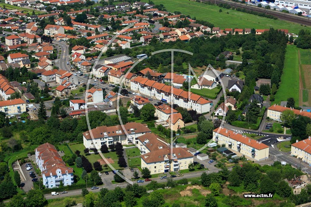 Photo arienne de Metz (Devant-les-Ponts)