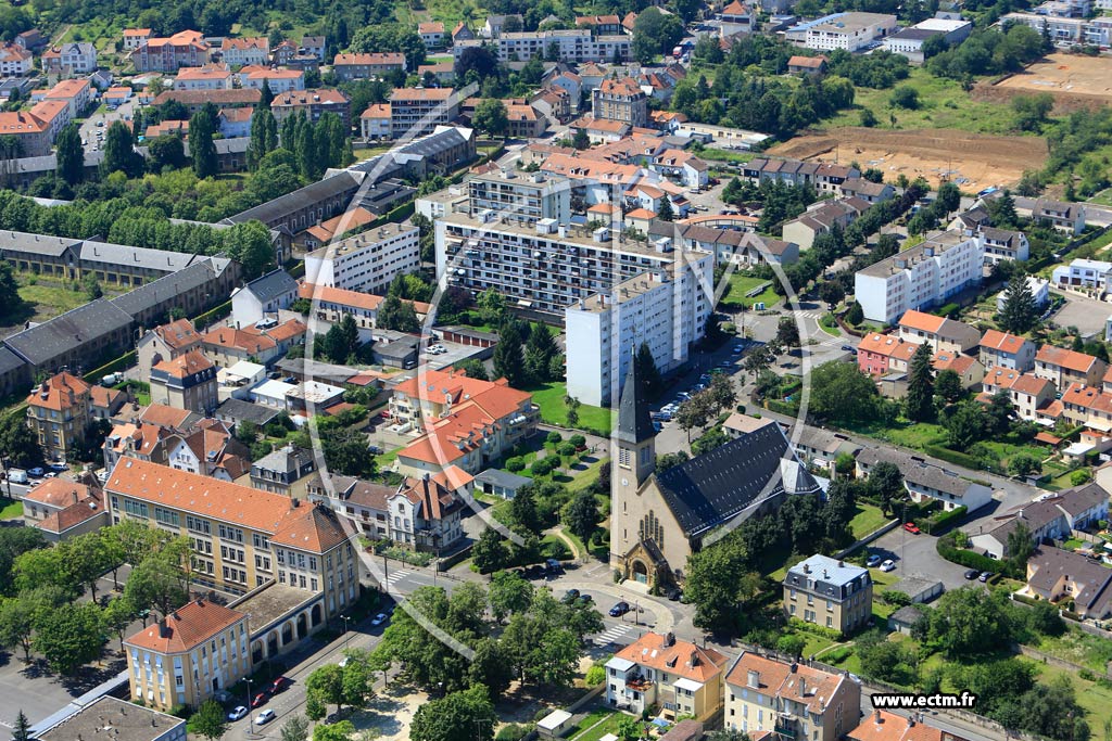 Photo arienne de Metz (Devant-les-Ponts)